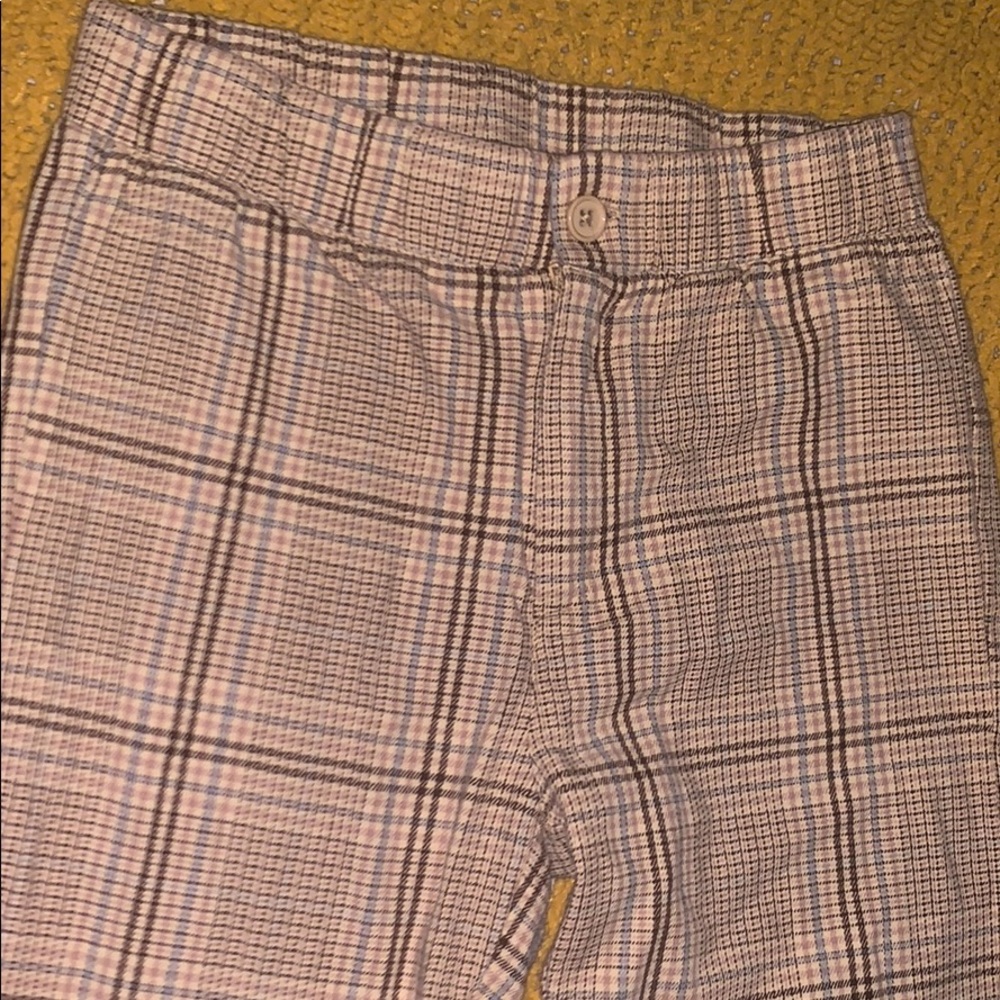 Tan plaid pants